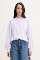 Calvin Klein Jeans mikina dámská bavlněná fialová LV047F204G