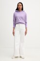 Marc O'Polo hanorac cu glugă pentru femei, din bumbac 5000009694 violet SS26