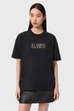 AllSaints t-shirt bawełniany CORA nadruk czarny W033JE