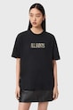 AllSaints t-shirt bawełniany CORA nadruk czarny W033JE