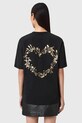 AllSaints t-shirt bawełniany CORA W033JE czarny SS26