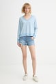Levi's sweter TARA SUPER SOFT VNECK 0046F.0009 niebieski SS26