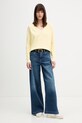 Levi's sweter TARA SUPER SOFT VNECK 0046F.0010 żółty SS26