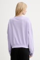 Odzież Just Cavalli bluza bawełniana 80PAIT09.CF500 fioletowy