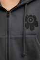 Marimekko μπλούζα με κουκούλα γυναικεία βαμβακερή 095060 γκρί