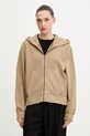 G-Star bluza bawełniana Washed hdd zip relaxed bawełna beżowy D28754.D969