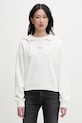 Tommy Jeans mikina s kapucí dámská bavlněná bílá DW0DW22356