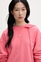 Tommy Jeans bluza z kapturem damska bawełniana różowy DW0DW22356