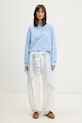 Tommy Jeans суичър дамски от памук DW0DW22362 син SS26