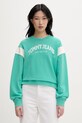 Tommy Jeans bluza damska bawełniana turkusowy DW0DW22365