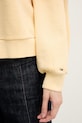Tommy Hilfiger felpa da donna in cotone WW0WW48733 giallo
