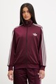adidas Originals dámska mikina na zips Firebird burgundské KZ2508