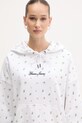 Guess Jeans mikina s kapucňou dámska bavlnená biela W6GQ27.KE901