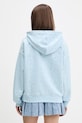 Odzież Guess Jeans bluza z kapturem damska bawełniana W6GQ27.KE901 niebieski