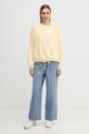 Marc Aurel bluza oversize damska z bawełną 7292B10145 żółty SS26