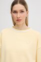 Marc Aurel bluza oversize damska z bawełną żółty 7292B10145