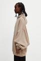 Rick Owens DRKSHDW Hun felpa con cappuccio in cotone da donna DS01F4232.FP beige SS26