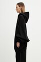 Rick Owens DRKSHDW Hun bluza z kapturem bawełniana damska DS01F4232.FP czarny SS26