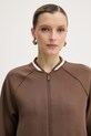 Armani Exchange bluza rozpinana damska brązowy XW002071.AF10804