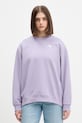 Odzież HUGO Blue bluza oversize damska bawełniana Classic Crew_B_3 50560782 fioletowy