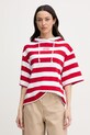 Joop! bluza z kapturem damska bawełniana czerwony 30101860