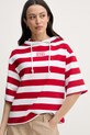 Joop! bluza z kapturem damska bawełniana czerwony 30101860