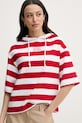 Joop! bluza z kapturem damska bawełniana czerwony 30101860