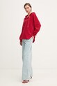 Joop! bluza damska z bawełną 30102182 czerwony SS26