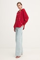 Joop! bluza damska z bawełną 30102182 czerwony SS26