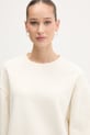 HUGO bluza oversize damska bawełniana Deroxina_9 beżowy 50561234