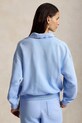 Polo Ralph Lauren bluza damska z bawełną ISLAND FLC-KNT-SWEATSHIRT 211965097500 niebieski SS26