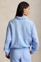 Polo Ralph Lauren bluza damska z bawełną ISLAND FLC-KNT-SWEATSHIRT 211965097500 niebieski SS26