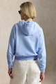 Polo Ralph Lauren ISLAND FLC-KNT-SWEATSHIRT кофта на замке с капюшоном из хлопка для женщин 211971693503 голубой SS26
