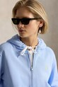 Polo Ralph Lauren felpa con cappuccio da donna in cotone ISLAND FLC-KNT-SWEATSHIRT blu 211971693503