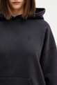 Anine Bing HARVEY SWEATSHIRT STENCIL - VINTAGE BLACK bluza z kapturem damska bawełniana czarny A.08.12095.VTG3