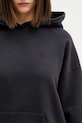 Anine Bing HARVEY SWEATSHIRT STENCIL - VINTAGE BLACK bluza z kapturem damska bawełniana czarny A.08.12095.VTG3