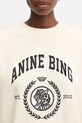 Anine Bing MILES SWEATSHIRT COLLEGIATE - CREAM bluza bawełniana damska beżowy A.08.12486.WKHA3