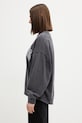 Anine Bing MILES SWEATSHIRT NEW CLASSIC - WASHED BLACK bluza bawełniana damska A.08.12490.WBL1 czarny SS26