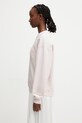 Anine Bing SPENCER SWEATSHIRT ANINE BING - POWDER PINK bluza z kapturem damska bawełniana A.08.12034.PKI1 różowy SS26