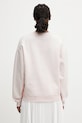 Odzież Anine Bing SPENCER SWEATSHIRT ANINE BING - POWDER PINK bluza z kapturem damska bawełniana A.08.12034.PKI1 różowy