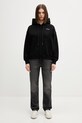 Off-White Half Arrow bluza z kapturem bawełniana damska 2BB06DS26FLE001 czarny