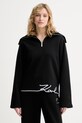 Karl Lagerfeld mikina ženská s bavlnou černá B2W20005