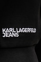 Karl Lagerfeld Jeans bluza z kapturem damska z bawełną B2W20042 czarny