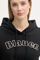 Blauer bluza z kapturem damska z bawełny FAYETTE czarny BLDF08057