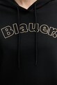 Blauer bluza z kapturem damska z bawełny FAYETTE BLDF08057 czarny