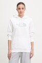 The North Face bluza z kapturem damska z bawełny DREW PEAK biały NF0A89EHMV51