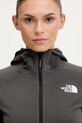 The North Face Dukserica na zakopčavanje sa kapuljačom za žene siva NF0A8BSZMN81