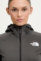 The North Face Dukserica na zakopčavanje sa kapuljačom za žene siva NF0A8BSZMN81