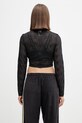 Одяг adidas Originals кофта, яка розстібається жіноча Firebird KD0349 чорний