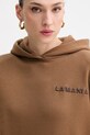 La Mania Bluza z kapturem damska z bawełną LIO brązowy LIO